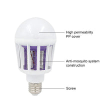 Load image into Gallery viewer, E27 LED Anti Mosquito Killer Lamp 15W 2 In 1 LED Ball Light Anti Repellent Fly Bug Zapper Insect Killer