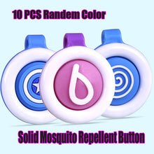Load image into Gallery viewer, 10 Pack Random Color Mosquito Repellent Button Safe for Infants  for Baby Child Pregnant