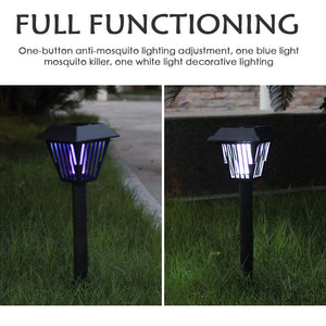 Solar UV Mosquito Killer Lamp Multi purpose Garden Lawn Light Insects Flying Zapper Trap Catcher Repellents