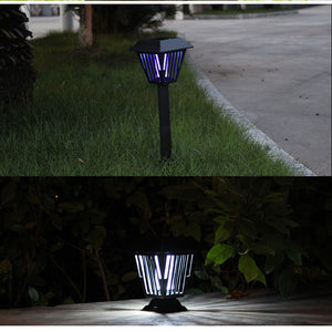 Solar UV Mosquito Killer Lamp Multi purpose Garden Lawn Light Insects Flying Zapper Trap Catcher Repellents