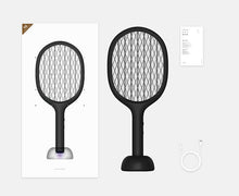 Load image into Gallery viewer, Handheld Rechargeable Electric mosquito Racket USB mosquito killer fly killer
