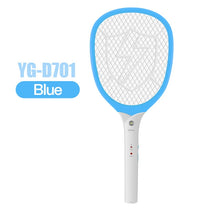 Load image into Gallery viewer, USB 1200mAh Rechargeable Electric fly killer Racket Swatter Zapper
