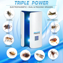 Load image into Gallery viewer, Ultrasonic Electronic Mosquito Killer Repellent Mice Cockroach Mosquitoes Frequency Conversion
